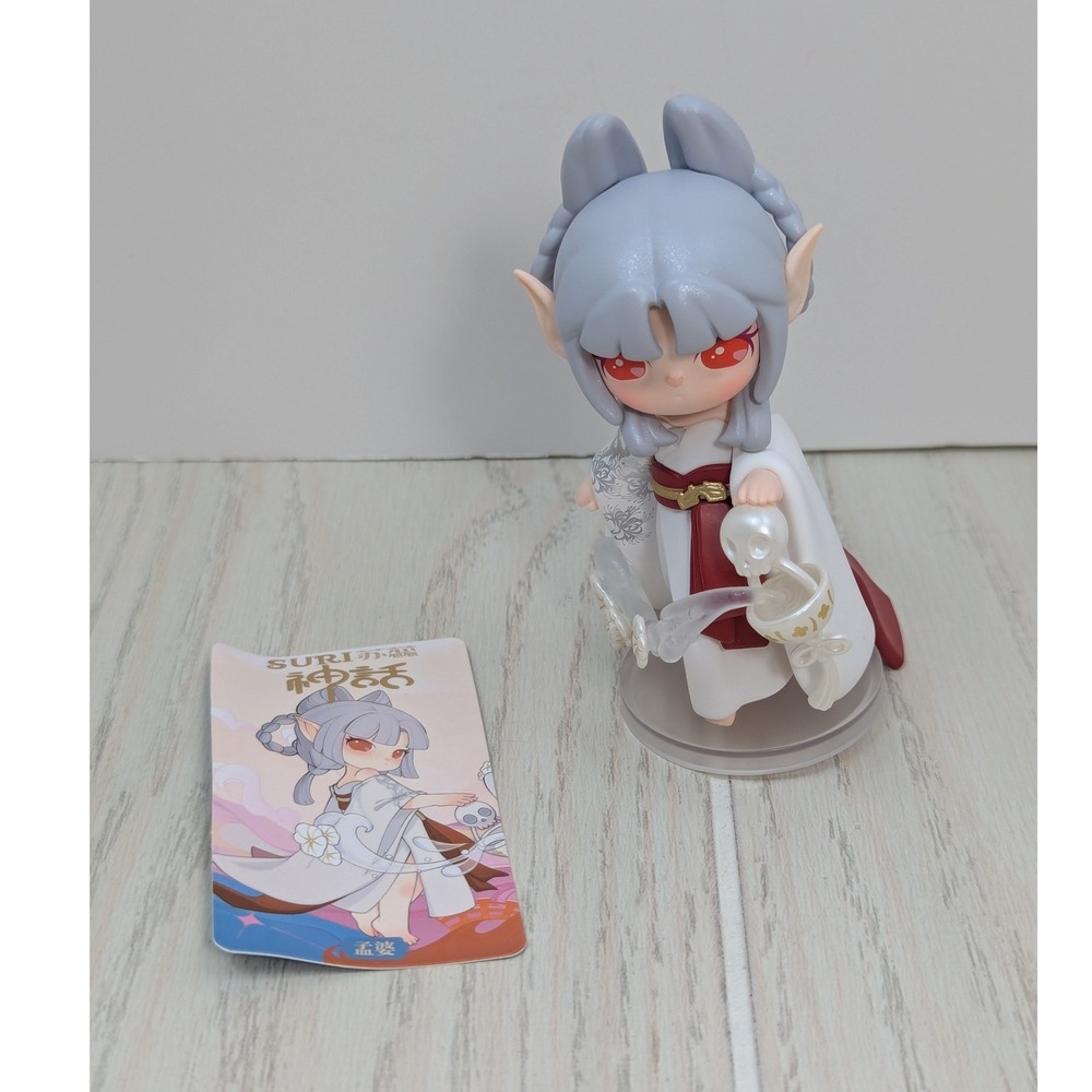 Rolife Suri Myth Series Meng Po White Red Skull Anime Figure W/ Card and Stand
